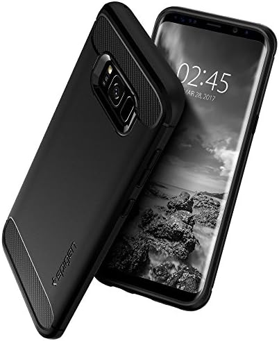 Spigen Rugged Armor Case Compatible with Samsung Galaxy S8 - Matte Black