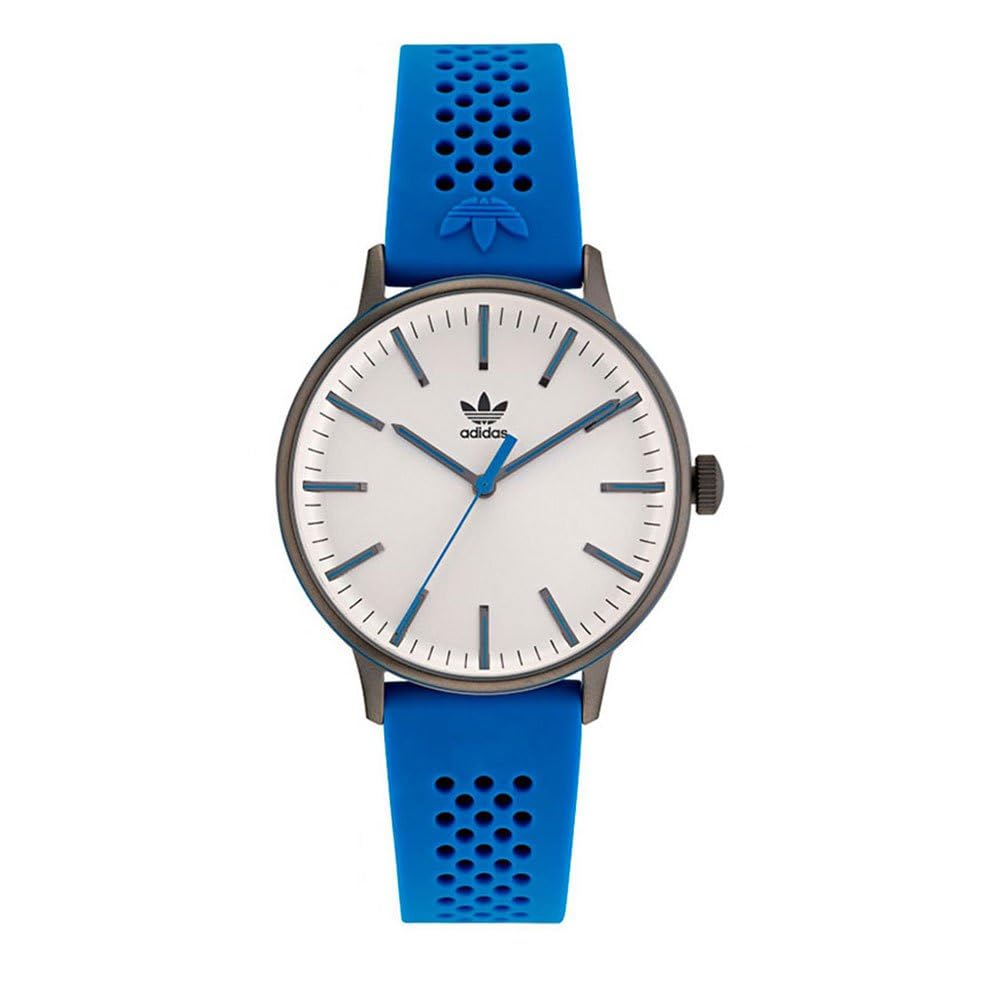 adidas Men Silicone Originals Analog White Dial Watch-Aosy22019, Band Color-Blue