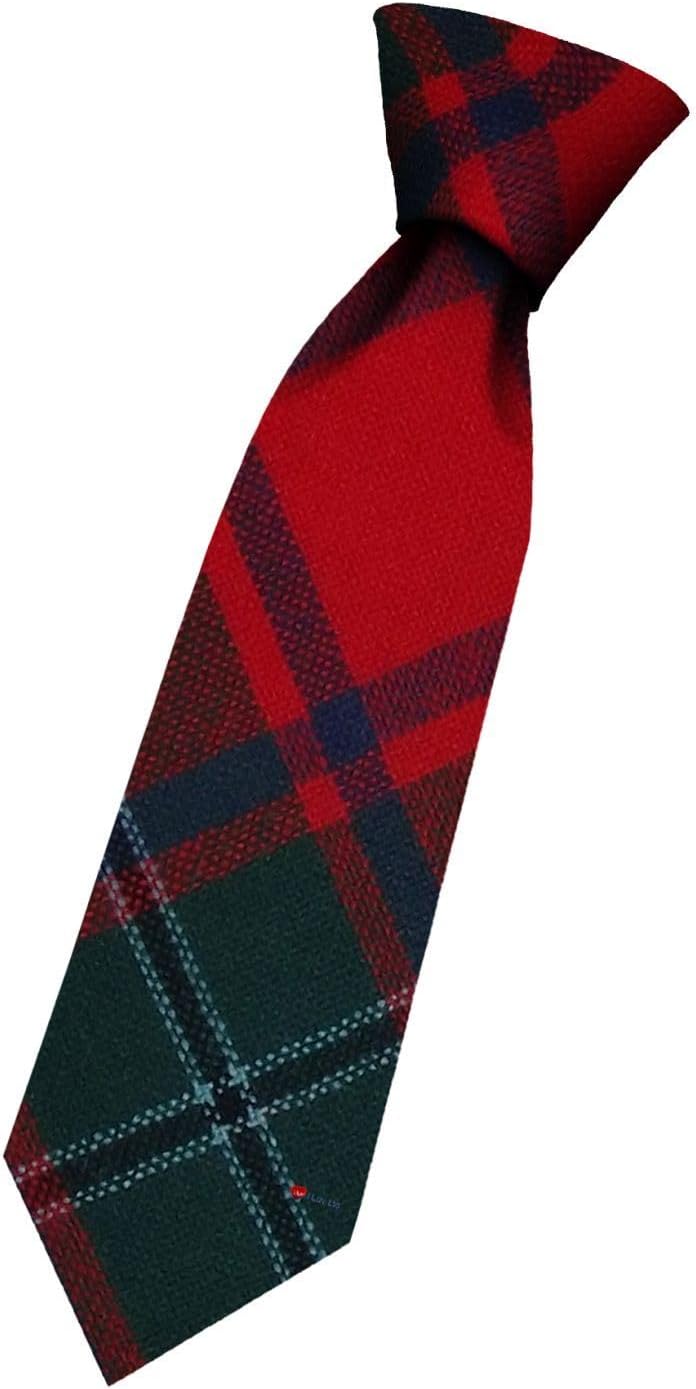 I LUV LTD Boys All Wool Tie Woven And Made in Scotland in MacPhail Modern Tartan