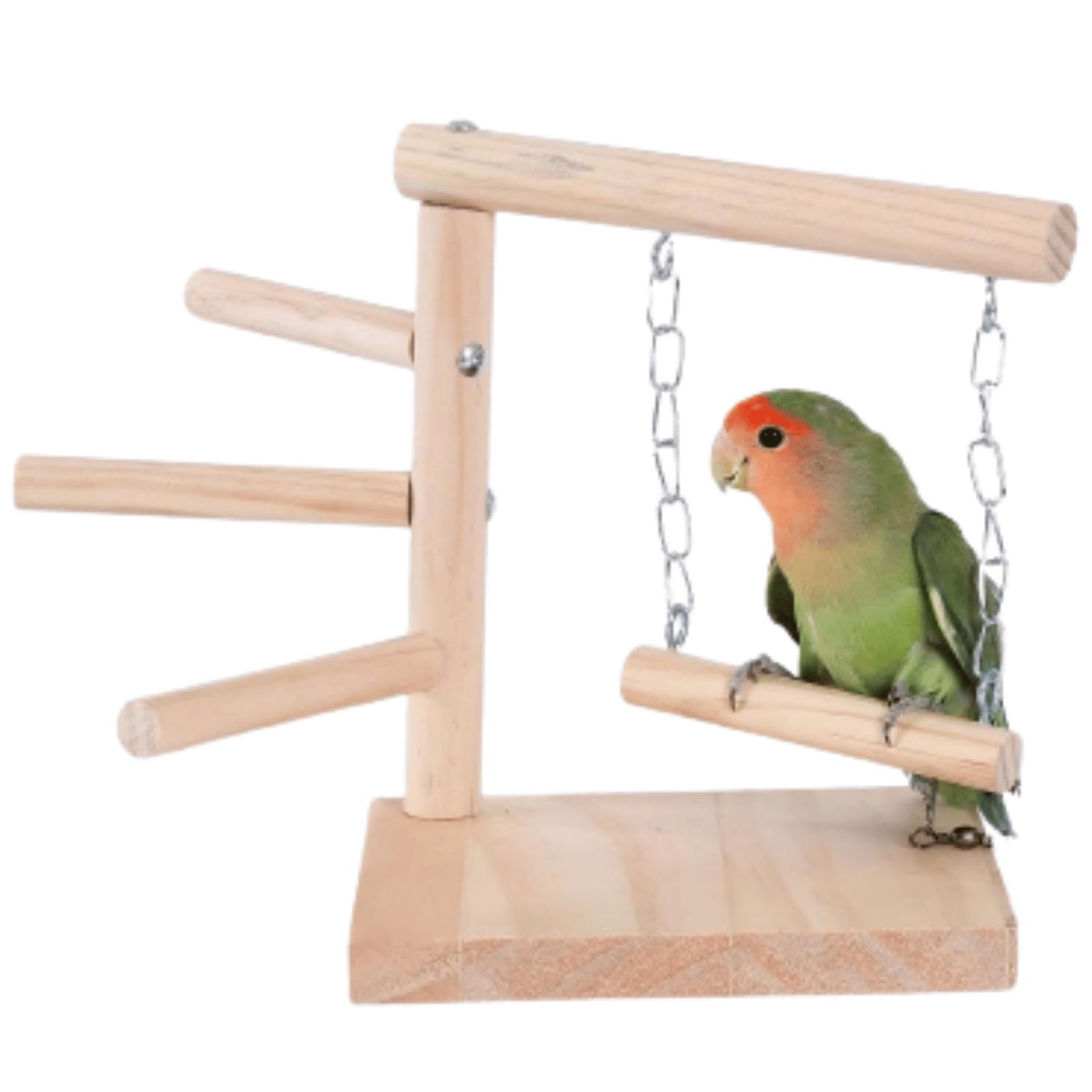 Bird Perch Stand, Bird Training Portable Tabletop Platform, Parrot Gym for Parakeets Cockatiels, Conures, Finches, Budgies, Lovebirds (Original)