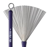 A retractable brush with a wood handle provides a natural feel in the hand. Medium gauge wire and an infinitely adjustable brush spread Wood handles feel natural and comfortable and add tonal color to cymbals Rubber cover at transition point creates ...