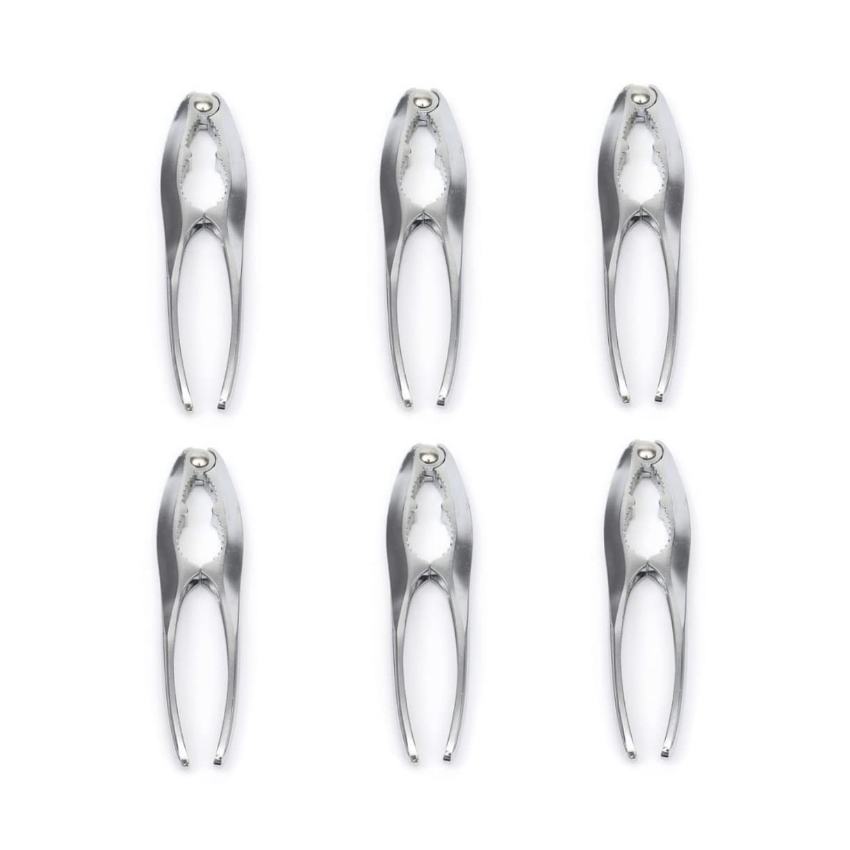 Gatuida Ensemble D’Outils pour Fruits De Mer Casse-Noisette Et Ouvre-Homard en Alliage De Zinc Robuste Et Fourchettes INOX 12 Pièces, La Cuisine Et Dégustation Crustacés, 6 Casse-Noix 6 Fourchettes