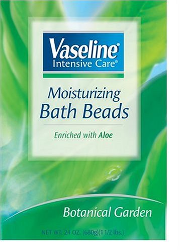 Vaseline Intensive Care Moisturizing Bath Beads Enriched with Aloe Botanical Garden 24 oz.