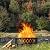 EcoNook 42 Inch Wood Burning Fire Pit with 2 Loops, Outdoor Fire Pit with Spark Screen & Fire Poker, Cross Weave Firepit for Outside Fireplace Bonfire for Yard,Patio, Garden