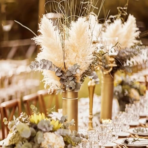Pampas Grass ramo decorativo seco 45-50cm 5 piezas miniatura 3