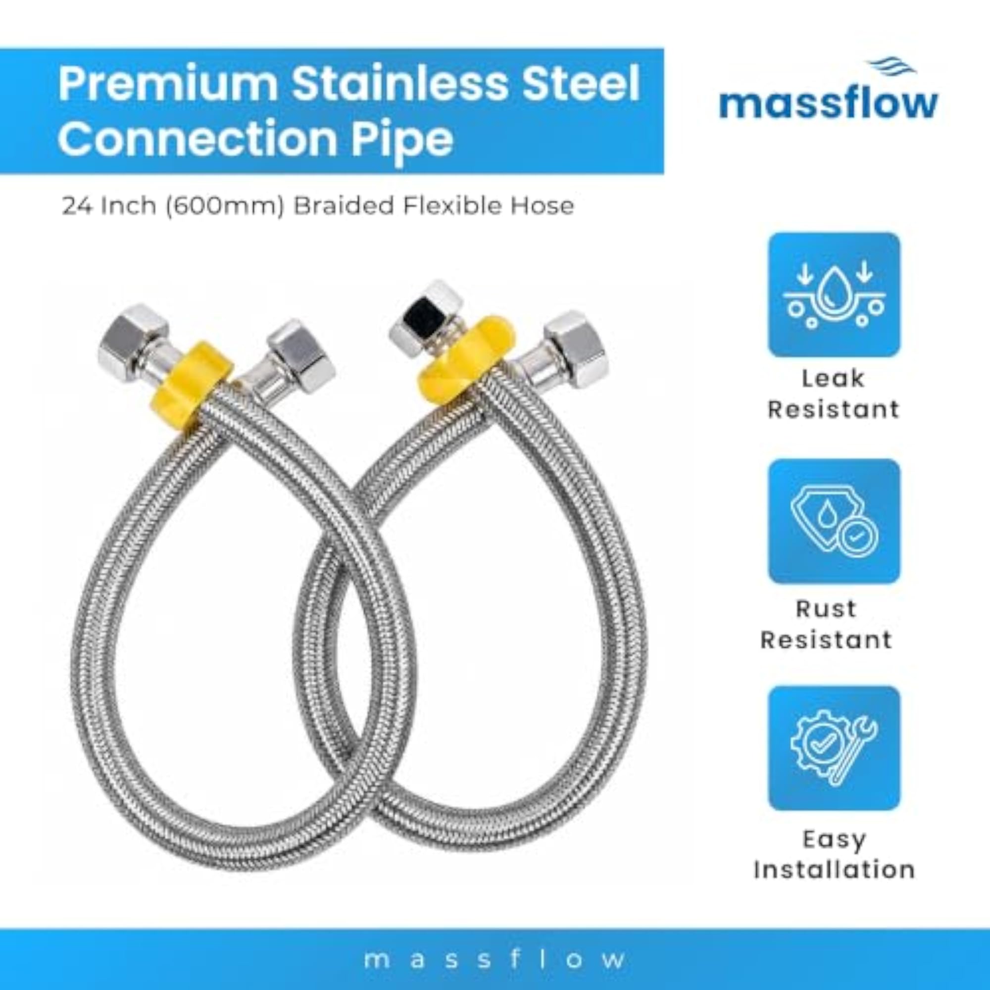 SS Connection Pipe 18 Inch Stainless Steel Braided Hose