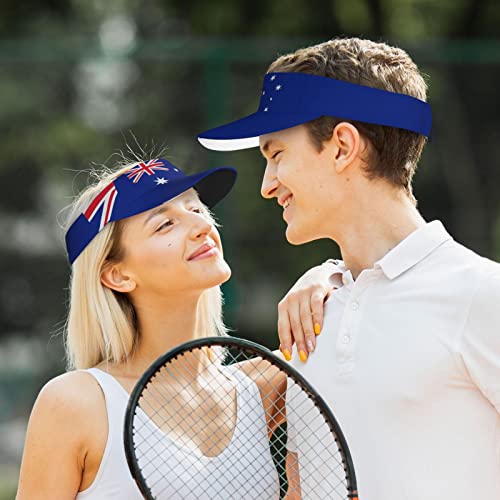 Image of Cute Funny Flag Hat Women Men Adjustable Flag Sport Sun Visor Hat Summer Fashion Sun Cap Beach Flag Hat