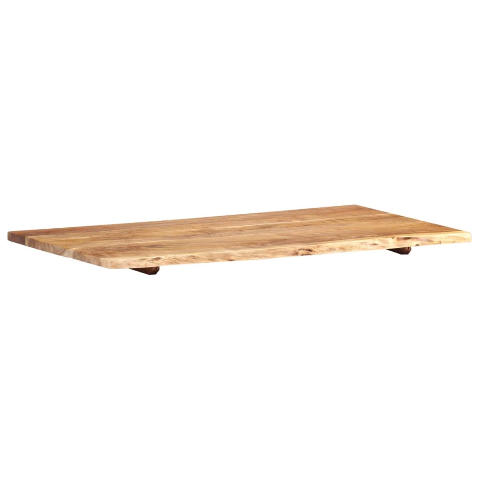 Gecheer Plateau de lavabo de salle de bain - Plaque en bois pour lavabo de salle de bain - Bois massif d'acacia - 100 x 52 x 2,5 cm