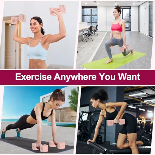 Image of Hezeyferg Adjustable Dumbbells Set for Women /Men Home Gym | 18LBS 22LBS Adjustable Weight Dumbbells, Hand Weights Sets with Mutilple Levels, Full Body Workout