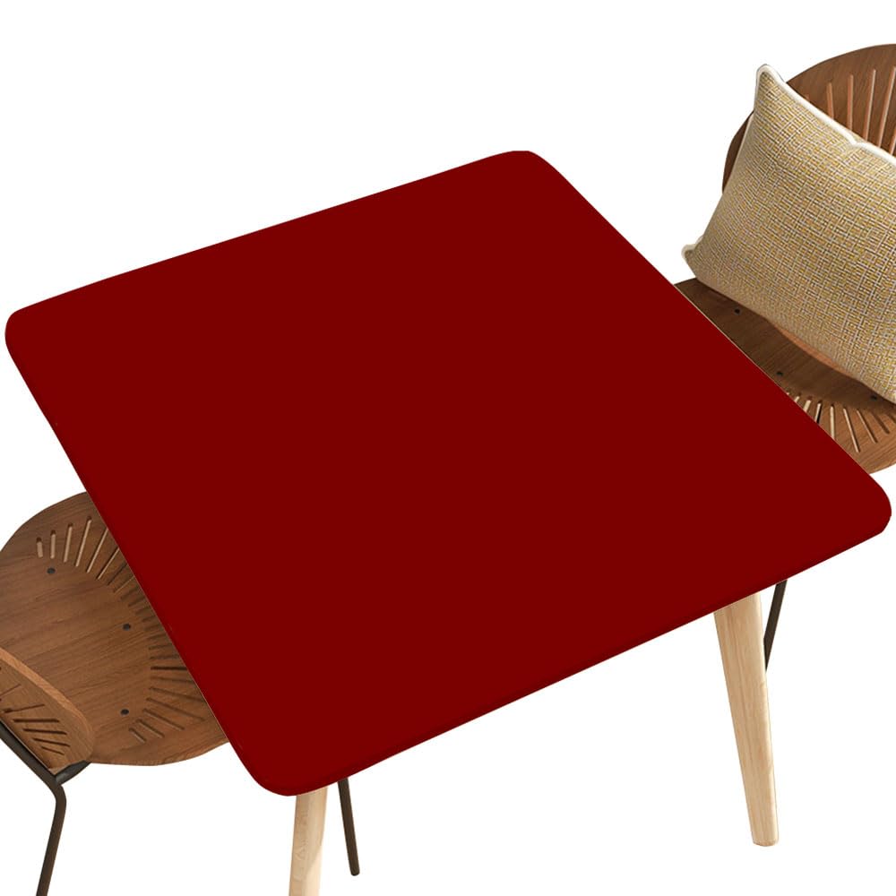 NYRTHUS Waterproof Table Cloths for Square Table 60"x60", Wipeable Tablecloth Elastic for Indoor Outdoor Garden Picnic Party