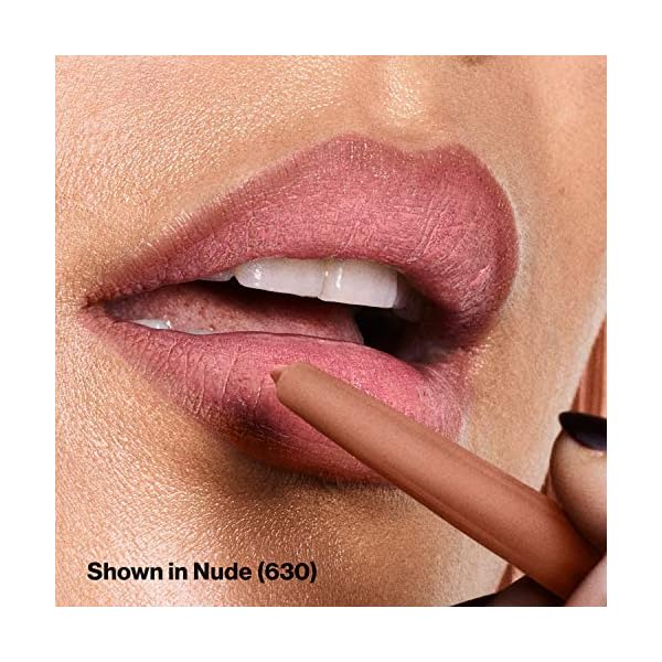 Revlon ColorStay Lip Liner, Lip Makeup Stocking Stuffers for Women, With Built-In Sharpener, Longwear Rich Lip Colors, 630 Nude, 0.01 oz