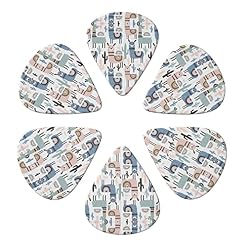 Llama Alpaca Cactus Lot de 6 médiators pour guitare acoustique, guitare électrique, basse, ukulélé – fin, moyen et épais… - Les Beatles, Paul McCartney, John Lennon, RIngo Starr, George Harrison Llama Alpaca Cactus Lot de 6 médiators pour guitare acoustique, guitare électrique, basse, ukulélé – fin, moyen et épais… – Image 4