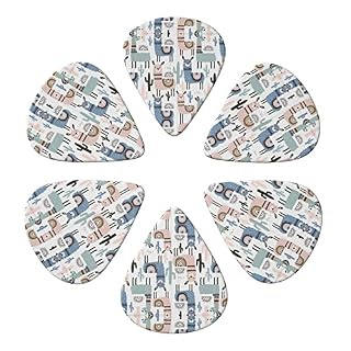 Llama Alpaca Cactus Lot de 6 médiators pour guitare acoustique, guitare électrique, basse, ukulélé – fin, moyen et épais… - Les Beatles, Paul McCartney, John Lennon, RIngo Starr, George Harrison Llama Alpaca Cactus Lot de 6 médiators pour guitare acoustique, guitare électrique, basse, ukulélé – fin, moyen et épais… – Image 4