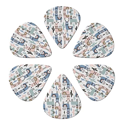 Llama Alpaca Cactus Lot de 6 médiators pour guitare acoustique, guitare électrique, basse, ukulélé – fin, moyen et épais… - Les Beatles, Paul McCartney, John Lennon, RIngo Starr, George Harrison Llama Alpaca Cactus Lot de 6 médiators pour guitare acoustique, guitare électrique, basse, ukulélé – fin, moyen et épais… – Image 5