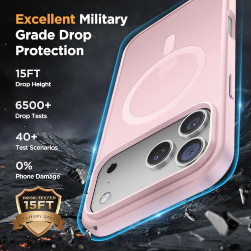 Image of Miracase for Translucent 18 Pro Max Phone Case, Pink