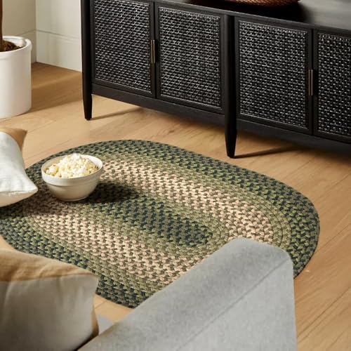 Tapete Tranquility TQ22 Green 2' x 3' Oval miniatura 5
