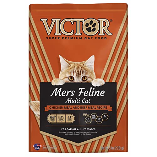 Image of VICTOR High- Protein Mers Feline Dry Cat Food - Normally Active Cats, 5 lb