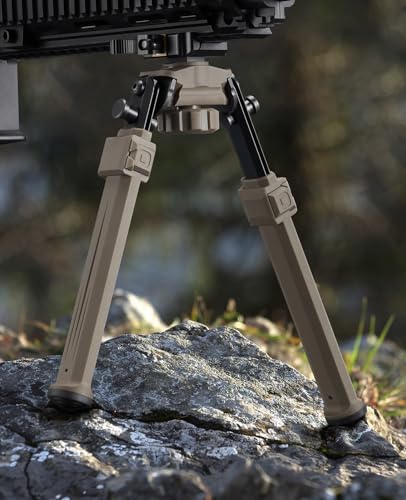 Image of CVLIFE Picatinny Bipod Quick Release Swivel and Tiltable Head Bipod