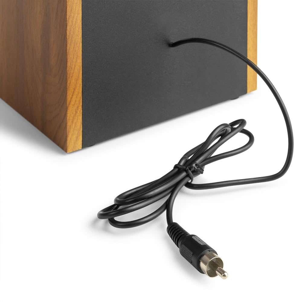 Audizio RP335 - Giradischi in stile retrò con altoparlanti stereo da 40 W, sistema stereo Bluetooth, conversione MP3 USB, piedini ammortizzanti, design vintage