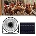 LZH FILTER Ventilatore per Pannelli Solari, Ventola di Raffreddamento Portatile con Pannello Solare Esterno, Ventilatore di Scarico Ad Energia Solare 6v 10w, per Ventilazione Domestica