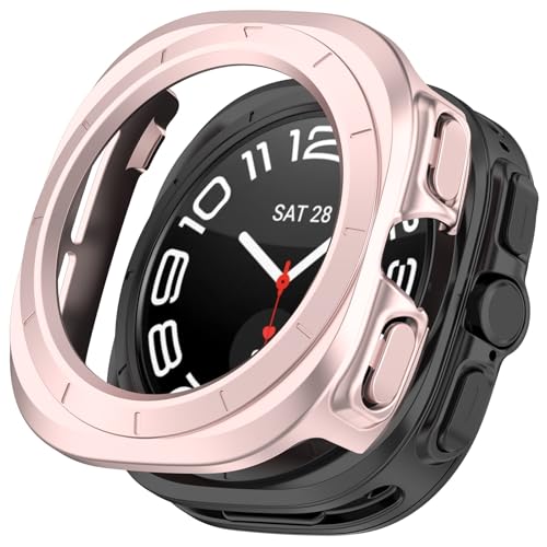 For Samsung Galaxy Watch Ultra (2025) �P�[�X �T���X�� �M�����N�V�[ Watch Ultra 47mm 2025 �J�o�[ �ylarfbulroc�z�S�ʕی� �ϏՌ� �E���ȒP PC �����^ ���b�L �E�I�b�` �ی�P�[�X�i