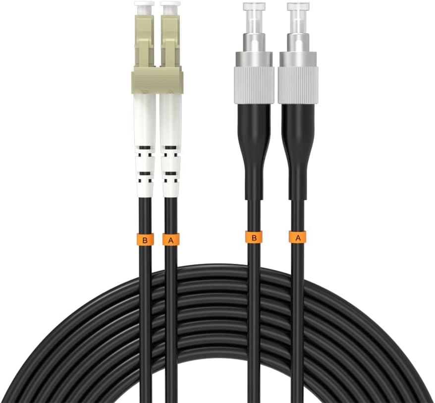 LC-LC 二重光ファイバ パッチ コード OM3/OM4 マルチモード (50/125μm