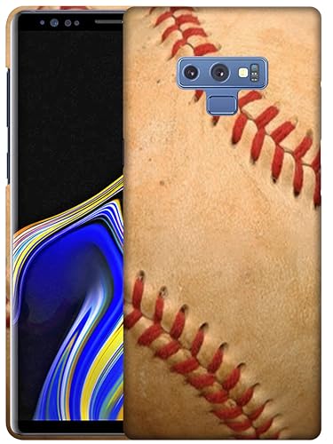 SM CASES for Samsung Galaxy Note 9 Case - Vintage Grunge Baseball 3D Printed Design Phone Back Hard Plastic Cover Case Compatible with Samsung Galaxy Note 9 White