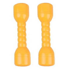 1pair Ergonomic Plastic Dumbbells for Boys and Girls Lightweight Exercise Toy for Hand-eye Coordination for Dance and Birthday