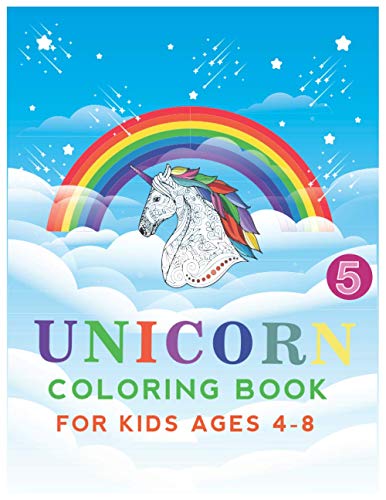 unicorn coloring book for kids ages 4-8: beautiful unicorn
