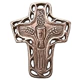 bronzekreuz für grabstein Bronze gegossen Edelpatina braun