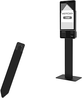 BoxWave Stylus Pouch Compatible with Meridian Evolution Lite Freestanding (32 in) - Stylus PortaPouch, Stylus Holder Carrier Portable Self-Adhesive - Jet Black