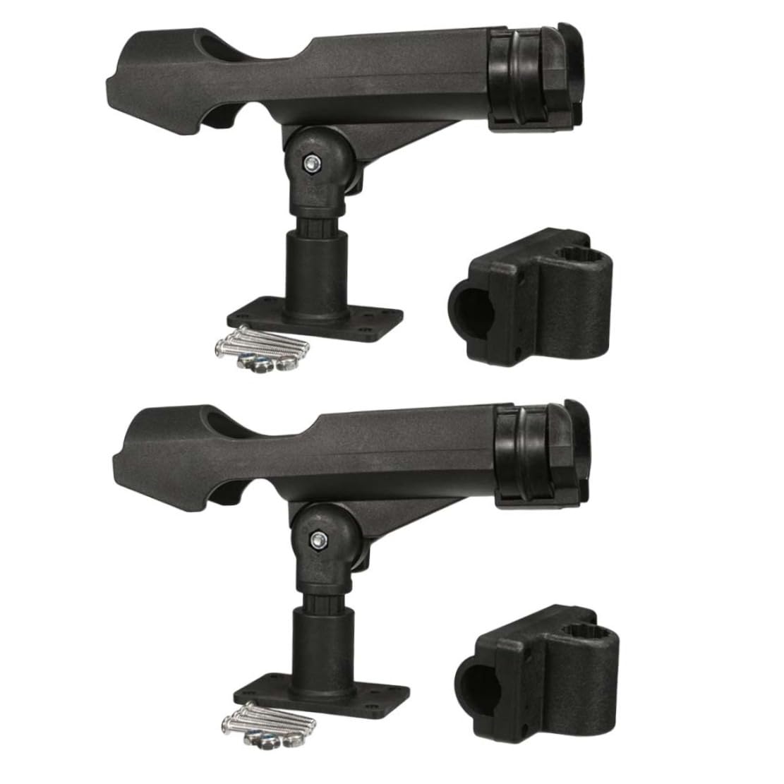 Power Lock Rutenhalter für Boot, Kajak, Angelrutenhalter, 360 Grad drehbar, verstellbar, Angelständer für Boot, 2 Stück