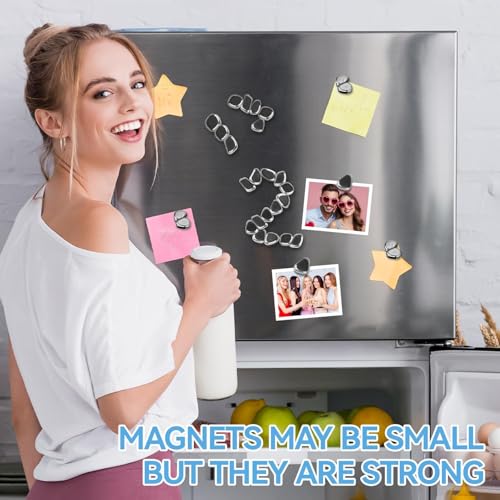 60 Stück Schwarz Irregulär Magnete Steine, Irregulär Steine Magnete, Magnetsteine Spiel, Puzzle Magnetic Kühlschrank Mag-nete für Familientreffen Camping Büro (Schwarz 60pc)