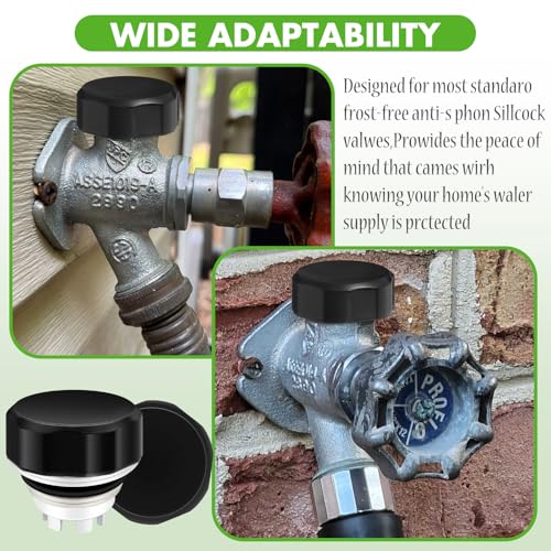 Cinnvoice CINNVOICE-QIY-0959 2 Set Vacuum Breaker Kit Replacement Valves Compatible With Vacvbkx1B Black Replacement Fit Traditional Anti Siphon Frost Free Sillcock Valves Vacuum Breaker Outside Faucet Repair Kit thumb #2
