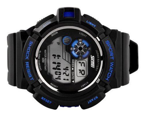 FANMIS S Shock Multi Function Digital LED Quartz Watch 50M Waterproof Black Sport Watches4