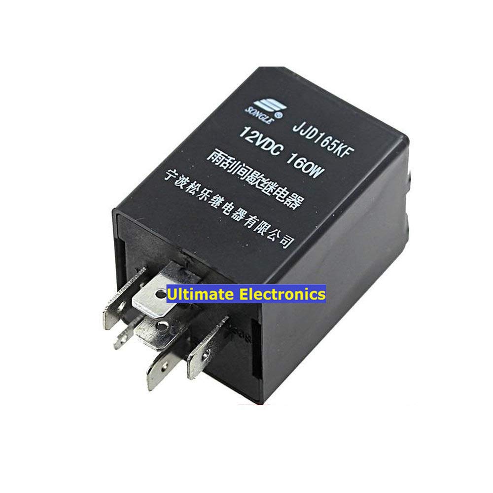 2pcs JJD165KF-12VDC 160W Wiper Intermittent Relay DC10-15V