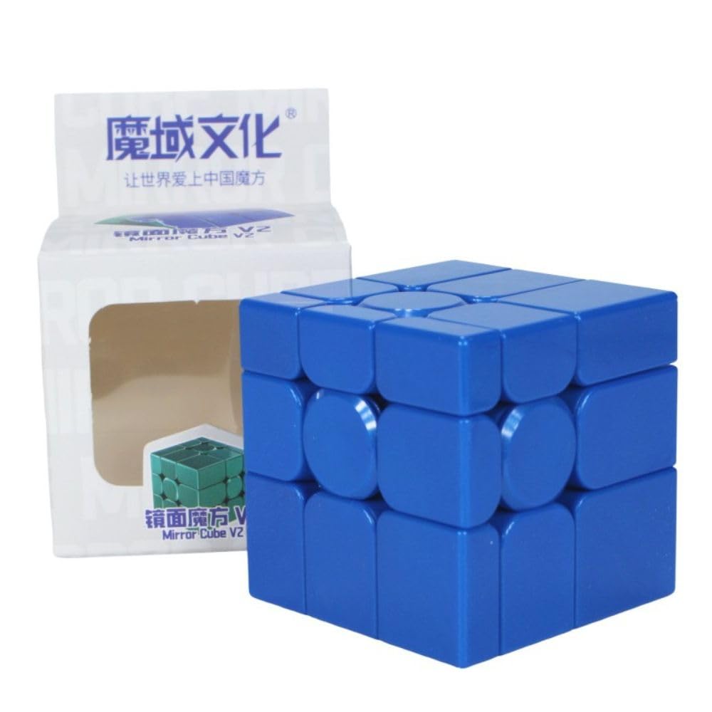 MoYu MeiLong Mirror Blue 3x3 V2 Shape Mod Puzzle | Smooth Turning, Stable Solving & Speed Cube Performance | Aesthetic 56mm Brain Teaser-image-34
