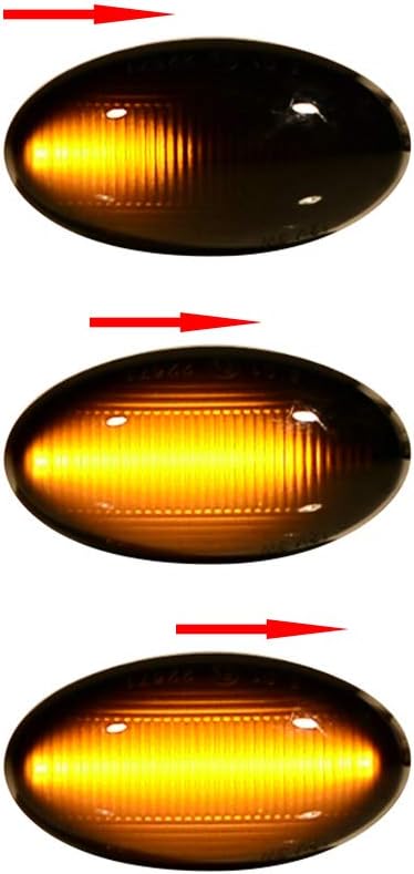 AstraDepot 1 Pair Sequential LED Side Indicator Marker Light Kit Compatible with 2002-2006 Mini Cooper Hatch R50 R53 2004-2008 Mini Convertible R52