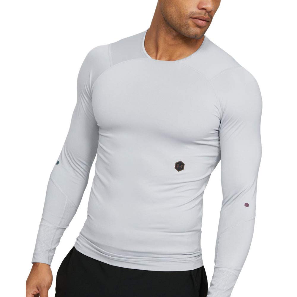 Under Armour Hommes UA Rush T-shirt de compression, léger T-shirt manches longues avec technologie Rush, long T-shirt de sport à la coupe compression