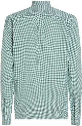 Tommy Hilfiger Herren Hemd Flex Poplin Gingham Regular Fit, Mehrfarbig (Nouveau Green/Optic White), XS – Ansicht 6
