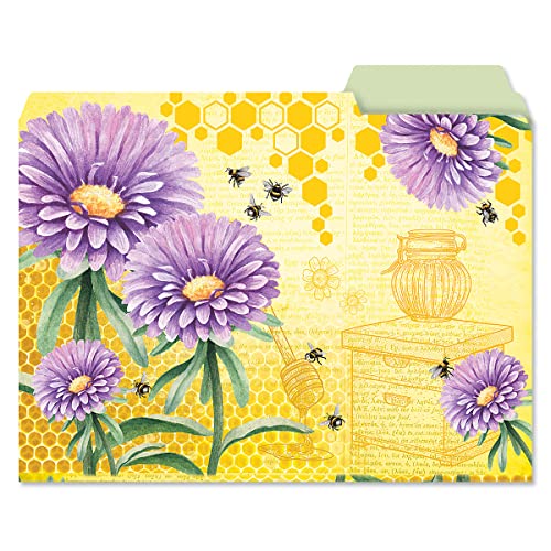 Bee Friends File Folders Value Pack - Set Of 24 (6 Designs) 1/3 Cut Staggered Tabs, Bright And Colorful Designs, Office Supplies, Letter Size, 9 ½ X 11 ¾ Inches… #TOP6