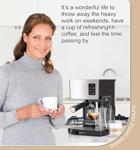 Cafetera Espresso Automática con Vaporizador y 1.4 L miniatura 4