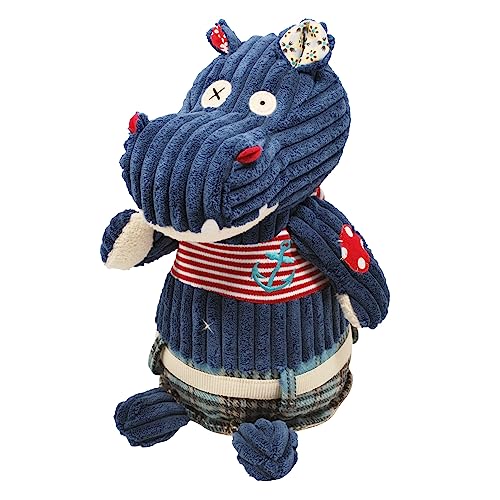 Les Deglingos - Hippipos l'Hippo - Doudou Original - Doudou idéal dès la Naissance - Idée Cadeau Naissance - Peluche Toute Douce