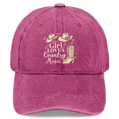 This Girl Loves Country Music Hat Men Funny Baseball Hat