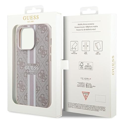 Coque de téléphone Guess iPhone 15 Pro Imprimé Rayures Compatible MagSafe Rigide - vue 9
