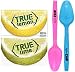 True Citrus Crystallized Lemon and Lime Packet Variety, 100 Count each Flavor with By The Cup Mood Spoons