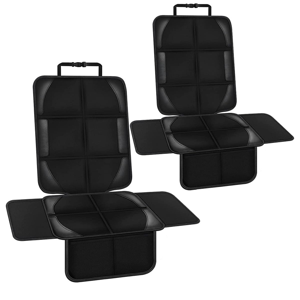 Autositzschoner Rutschfest Auto Autositzschoner Bezüge für Kinderautositz Universal Fahrzeug Autositzschoner für Baby Kind Autositzmatte für Haustier (Schwarze Linie)
