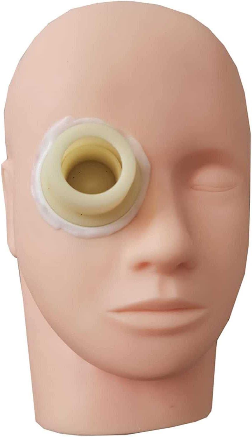 Tieraugen-Trainingsmodell – Silikon-Ophthalmologie-Kopf für medizinische Praxis, Krankenschwester Bildungsbedarf, Gesichtstraining-Mannequin für Studenten