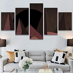 SIGNWIN 5 Panel Canvas Wall Art Modern Art...