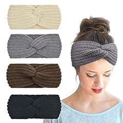 4 Pack Crochet Cross A: Black, Grey, Ivory, Brown A